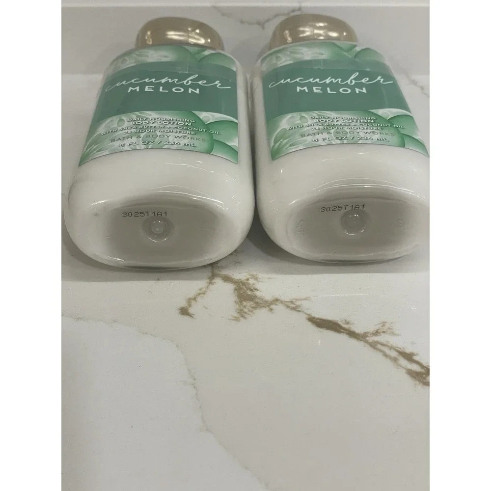 Bath & Body Works Cucumber Melon Body Lotion 8 fl oz Lot of 2‎ New Sealed